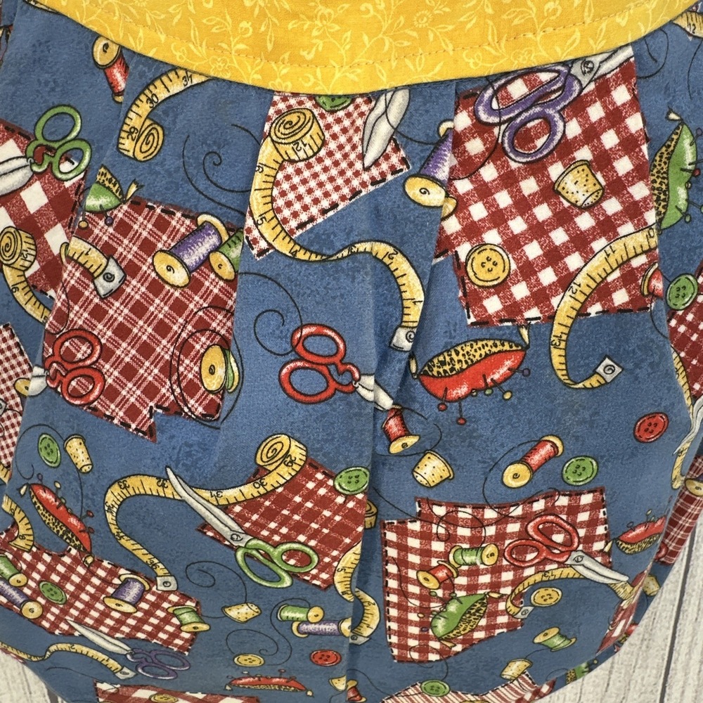 Handmade Hobo Bag Sewing Quilting Theme Boho Purse Cottagecore Vintage Grandma - Picture 5 of 16